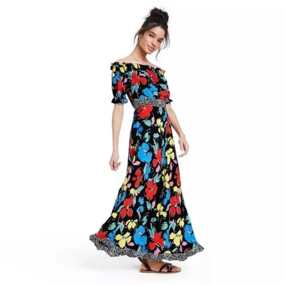 target black off the shoulder dress Blue Plaid Barbie Black Label (Barbie Movie, Mattel)| Bitz & Buttons main image 0